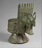 Incense burner; mid-1st millennium BC; bronze; height: 27.6&nbsp;cm, width: 23.7&nbsp;cm; depth: 23.3&nbsp;cm; from Southwestern Arabia; Metropolitan Museum of Art