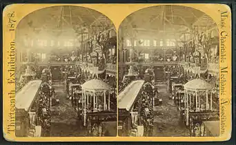 13th MCMA exhibit, Park Square, 1878