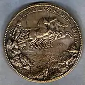 Reverse of Philip's medal: Apollo and the Chariot of the Sun.