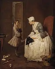The Governess (1739), oil on canvas, 47 x 38&nbsp;cm., National Gallery of Canada