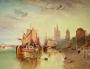 J. M. W. Turner, Cologne, the Arrival of a Packet Boat in the Evening, 1826
