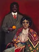 Lucie and her Dance-Partner, 1911, oil on canvas, 130&nbsp;cm ×&nbsp;96.5&nbsp;cm (51.2&nbsp;in ×&nbsp;38.0&nbsp;in), Hermitage Museum