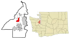 Location of Silverdale, Washington