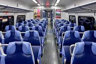 The interior of an M9 car