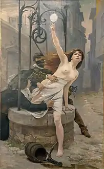 Nec Mergitur (Nor is she submerged) or La Vérité sortant du puits (1898) by Édouard Debat-Ponsan, Musée de l'Hôtel de Ville&nbsp;[fr], Amboise.