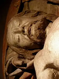 The descent from the cross.  Église Notre-Dame. Lampaul-Guimilaiu