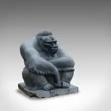 Shabani sculpted from a 5 tonne solid block of Kilkenny marble by Dominic Hurley