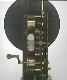 Image 38Edward Raymond Turner's three-color projector, 1902 (from History of film technology)