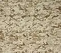A 24.66 inches (626&nbsp;mm)-wide fabric swatch of MARPAT desert pattern