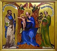 Madonna between St Bartholomew and St Margaret, Aleš South Bohemian Gallery in Hluboká nad Vltavou