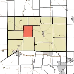 Location of Metamora Township in Franklin County