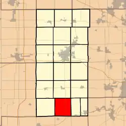 Location in DeKalb County