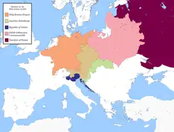 Map of Members of the Holy League
Members of the Holy League:
Polish-Lithuanian CommonwealthHoly Roman Empire/Habsburg monarchyVenetian RepublicTsardom of Russia