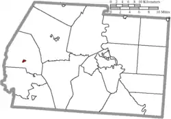 Location of South Salem in Ross County