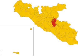 Location of the municipality of Aragona in the province of Agrigento