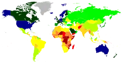 Gross domestic product (PPP) per capita in April 2022