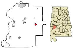 Location in Marengo County, Alabama