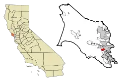 Location within Marin County