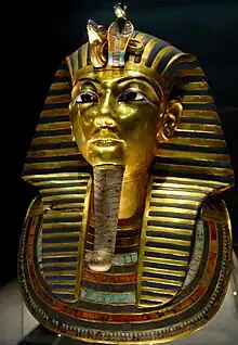 Tutankhamun's mask, c. late Eighteenth dynasty, Egyptian Museum