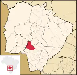 Location in Mato Grosso do Sul state