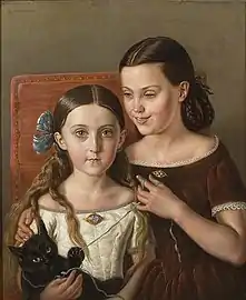 Sigrid and Anna Mazer(his nieces)