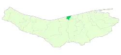 Location of Fereydunkenar County in&nbsp;Mazandaran&nbsp;province
