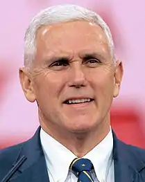 Mike PenceGovernor of Indiana 2013–2017 vice presidential nominee for Donald Trump in 2016