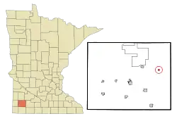 Location of Dovraywithin Murray County, Minnesota