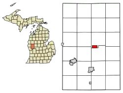 Location of White Cloud, Michigan