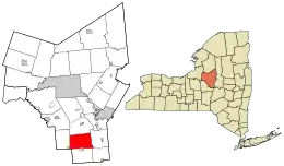 Location in Oneida County and the state of New York.