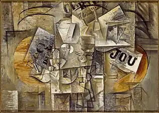 Pablo Picasso, 1912, Les oiseaux morts (Los pájaros muertos), oil on canvas, 46 x 65&nbsp;cm