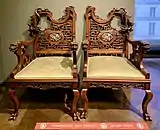 Gabriel Viardot, Paris, pair of armchairs, c. 1880