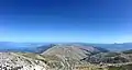 View of Ohrid Lake and Prespa Lake from top of Galičica