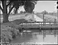 An irrigation canal at the Poston Center on April 10, 1942.