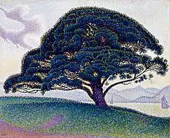 Paul Signac, The Bonaventure Pine (1893), 65.7 × 81&nbsp;cm.