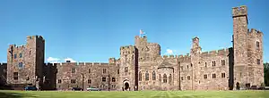 Peckforton Castle from the courtyard