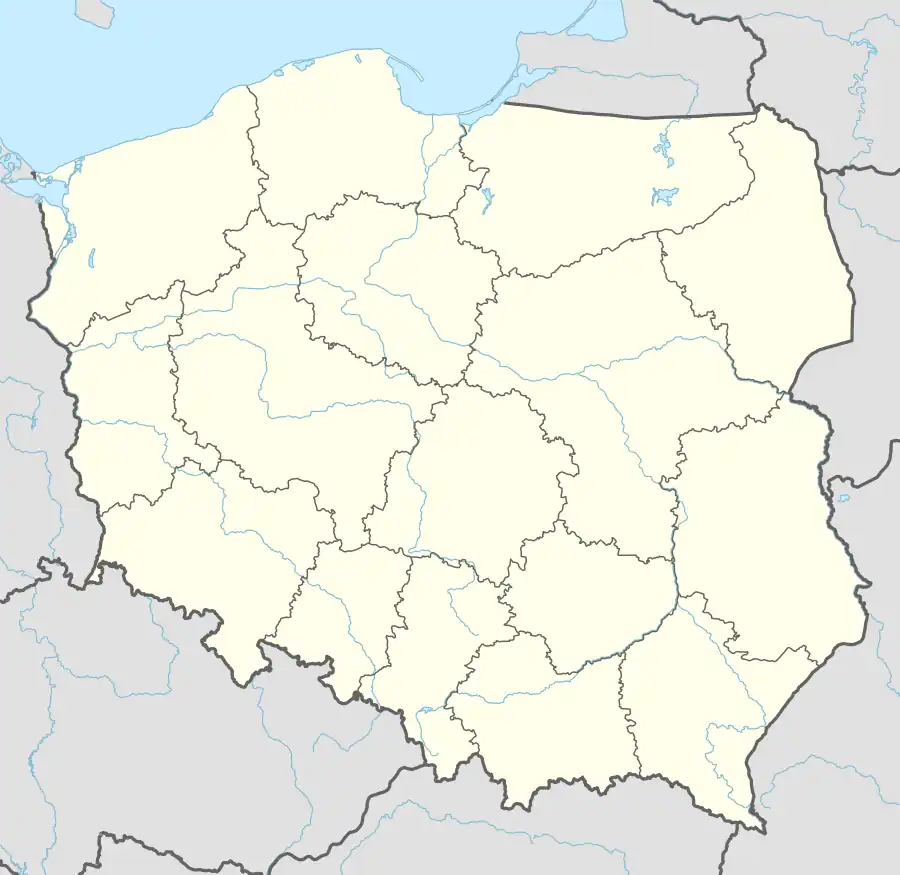Map showing the location of Białowieża Forest