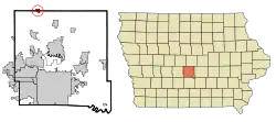 Location of Sheldahl, Iowa