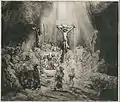 The Three Crosses, 1653, drypoint etching, state III of V, Museum of Fine Arts, Boston