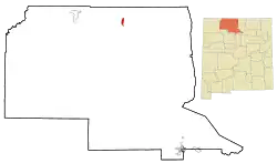Location of Chama in New Mexico