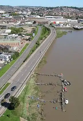 River Usk and Southern Distributor Road (A48) in Newport 2046831 c1d677d1.jpg