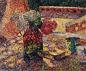 Robert Delaunay, c.1907, Nature morte au vase de fleurs, oil on canvas, 46.4 x 55&nbsp;cm