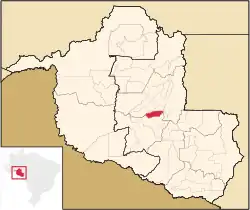 Location in Rondônia state