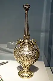 Rosewater sprinkler. Silver and gold. India, c. 1775-1800
