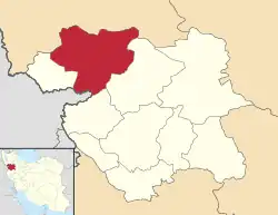 Location of Saqqez County in&nbsp;Kurdistan&nbsp;province