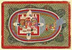 A scene involving king Naraka