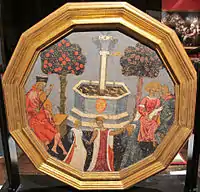 Garden of Love, recto c. 1420, 51&nbsp;cm diameter