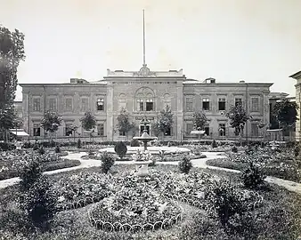 Second part of the Brâncovenesc Hospital in Piața Unirii, Bucharest, by Josef Hartl, 1842 demolished in 1986