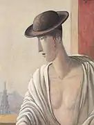 Selbstbildnis in Brüssel, 60&nbsp;cm × 70&nbsp;cm, Öl, Leinwand, 1986