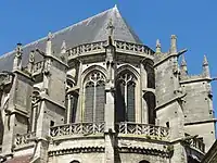 Buttresses of Primary Gothic, Flamboyant clerestory of C XVI